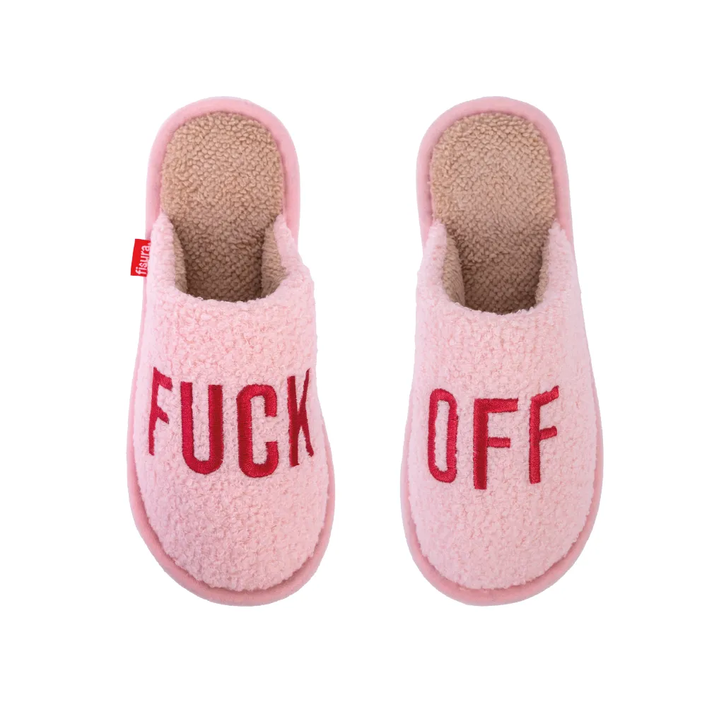 Zapatillas “Fuck off” rosa
