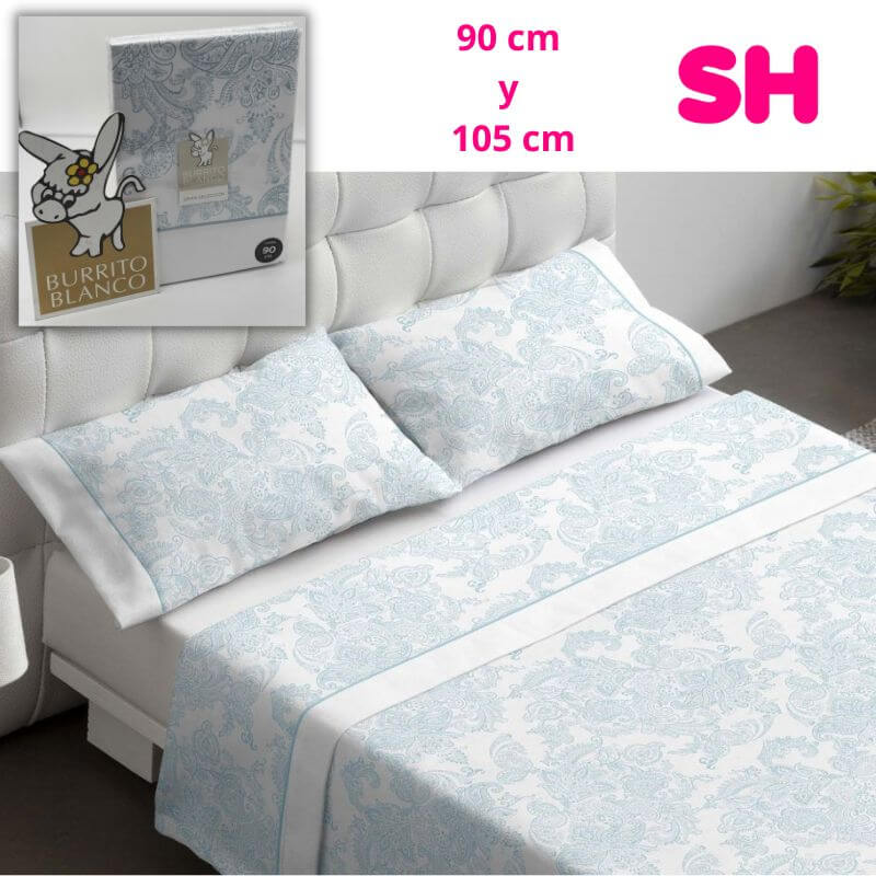 Gran Seleccion 29 Agua Juego Sabana Burrito Blanco - Imagen 2