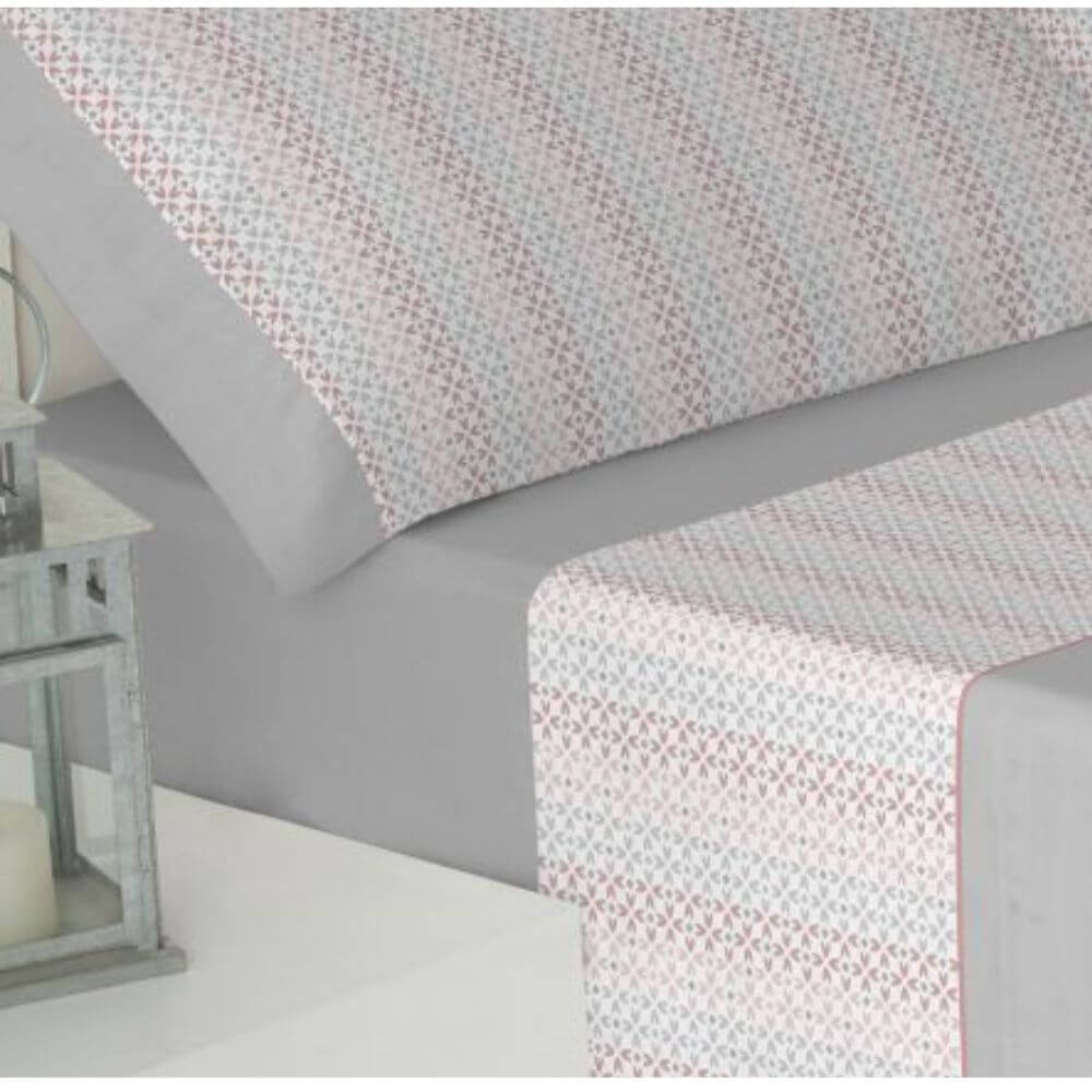 Juego de Sábana para Todo el año Aveiro DKSA Gris by HOME - Imagen 2