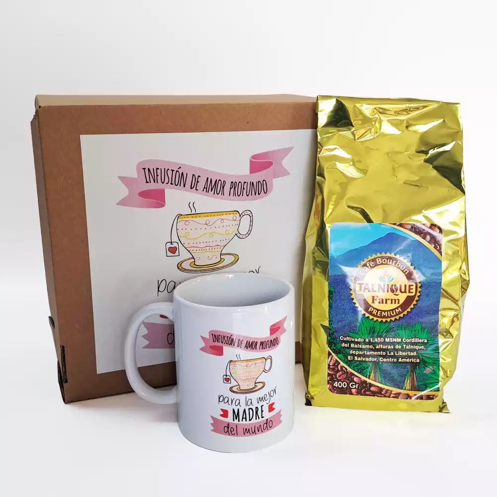 Kit de regalo personalizado taza + bolsa de café premium - Imagen 4
