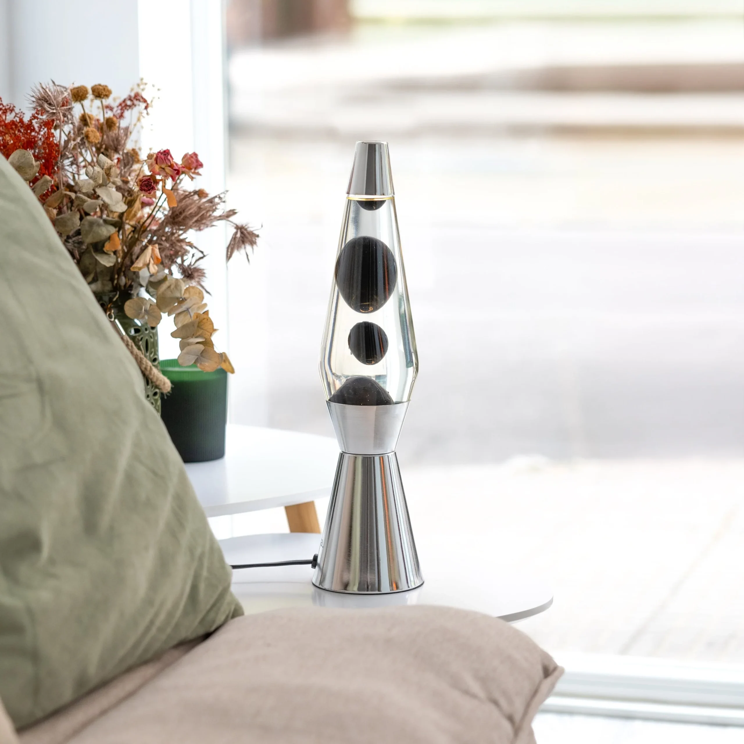 Lámpara de lava "bullet" negra - Imagen 3