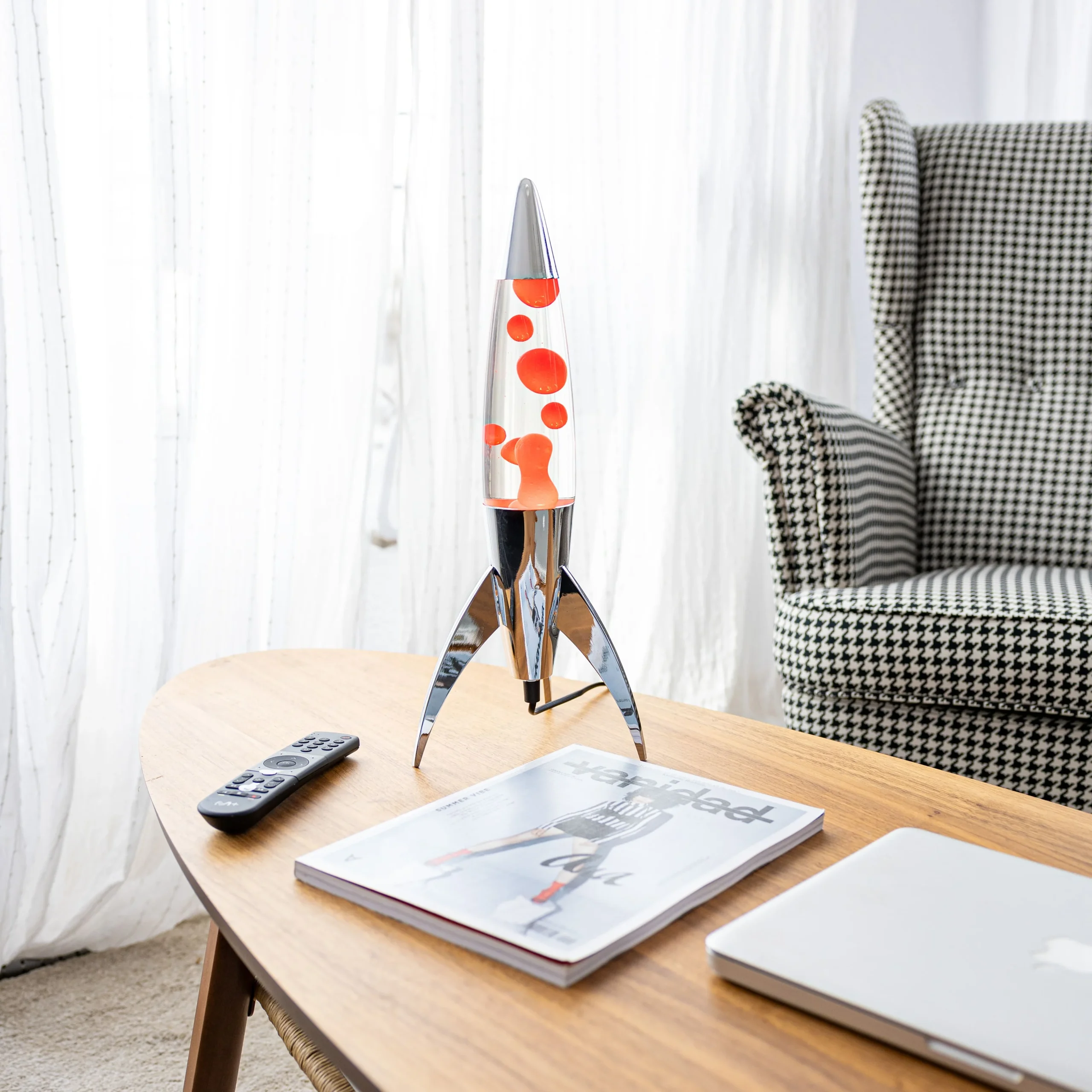 Lámpara de lava rocket roja - Imagen 3