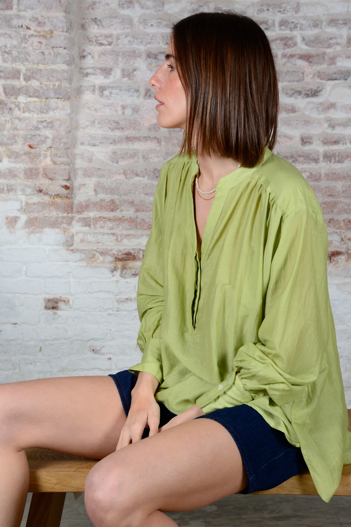 Camisa maho cotton silk A102047