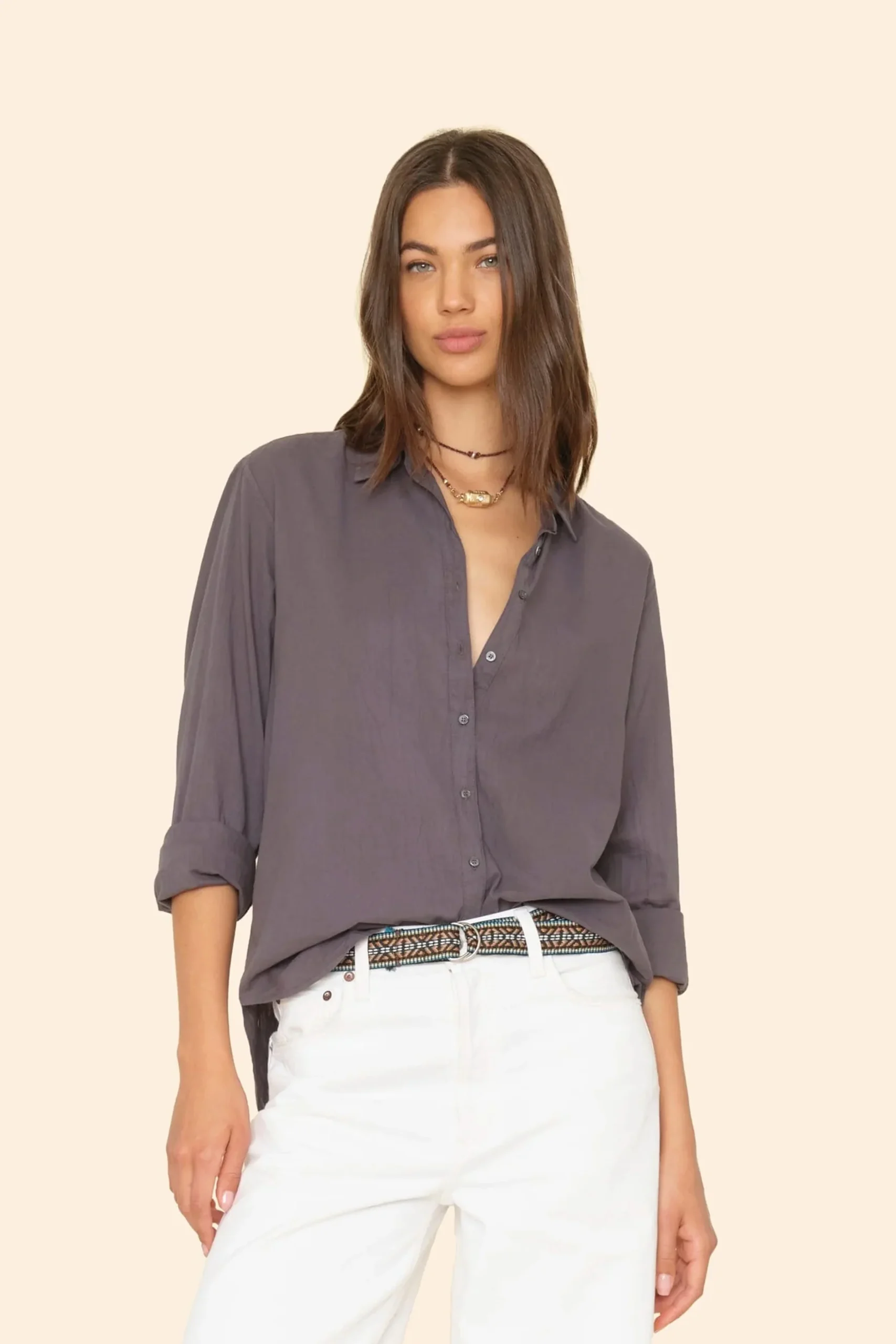 Camisa 100% cotton lisa A102196