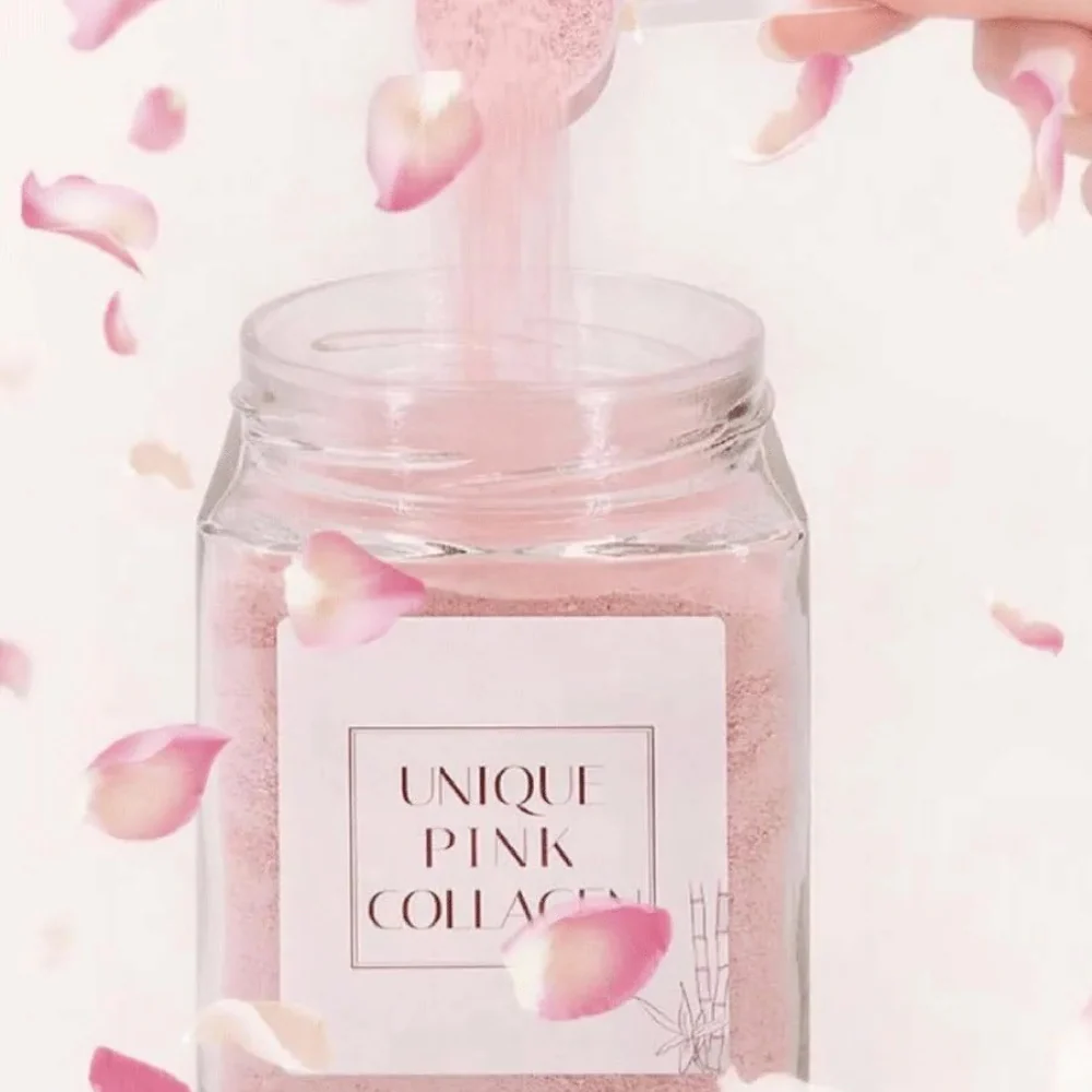 - UNIQUE PINK COLLAGEN + BOLSA UNIQUE DE REGALO. Complemento alimenticio de COLAGENO y ACIDO HIALURÓNICO. ANTIEDAD. PIEL MAS FIRME Y ELASTICA. - Imagen 5