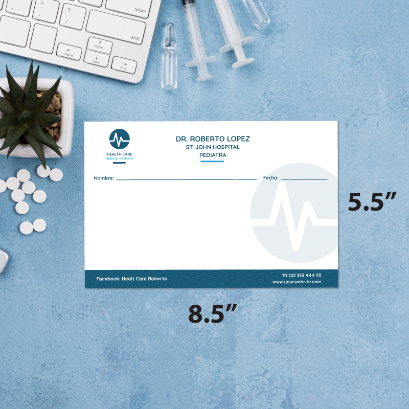 Recetarios engomados 8.5×5.5″ - Imagen 4