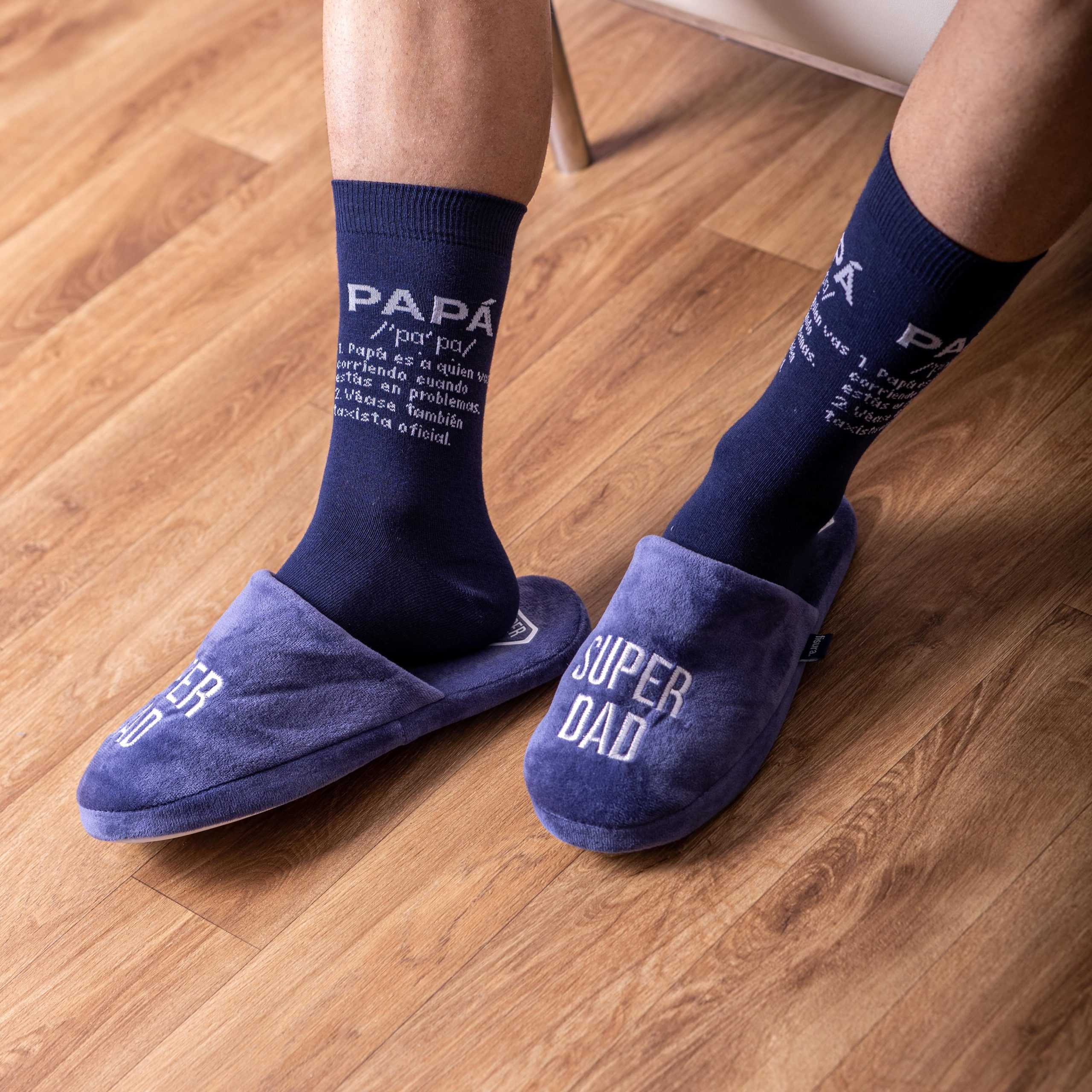 Zapatillas "Super dad" Azul - Imagen 3