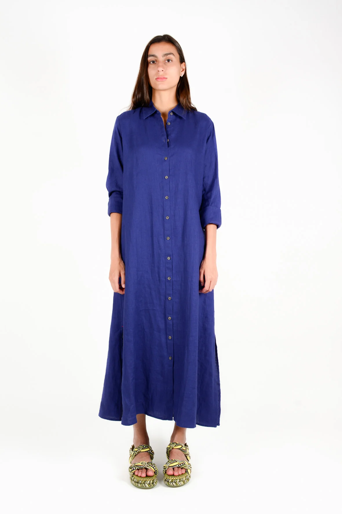 Vestido largo azul A102245