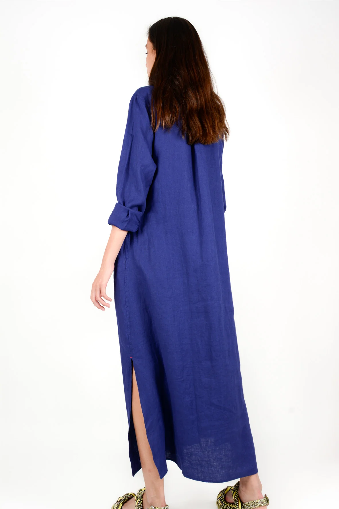 Vestido largo azul A102245 - Imagen 3