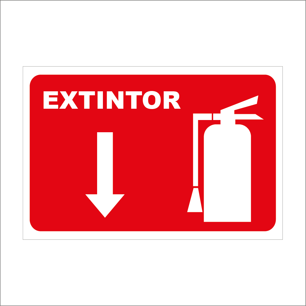 Rótulo extintor 30x20cm