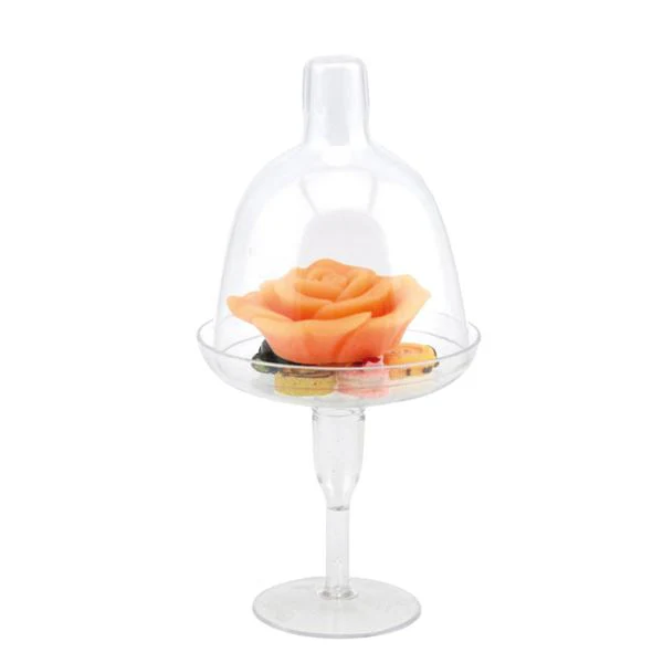 Mini Expositor para Tartas con Cúpula Transparente 6x12 (8 Uds)
