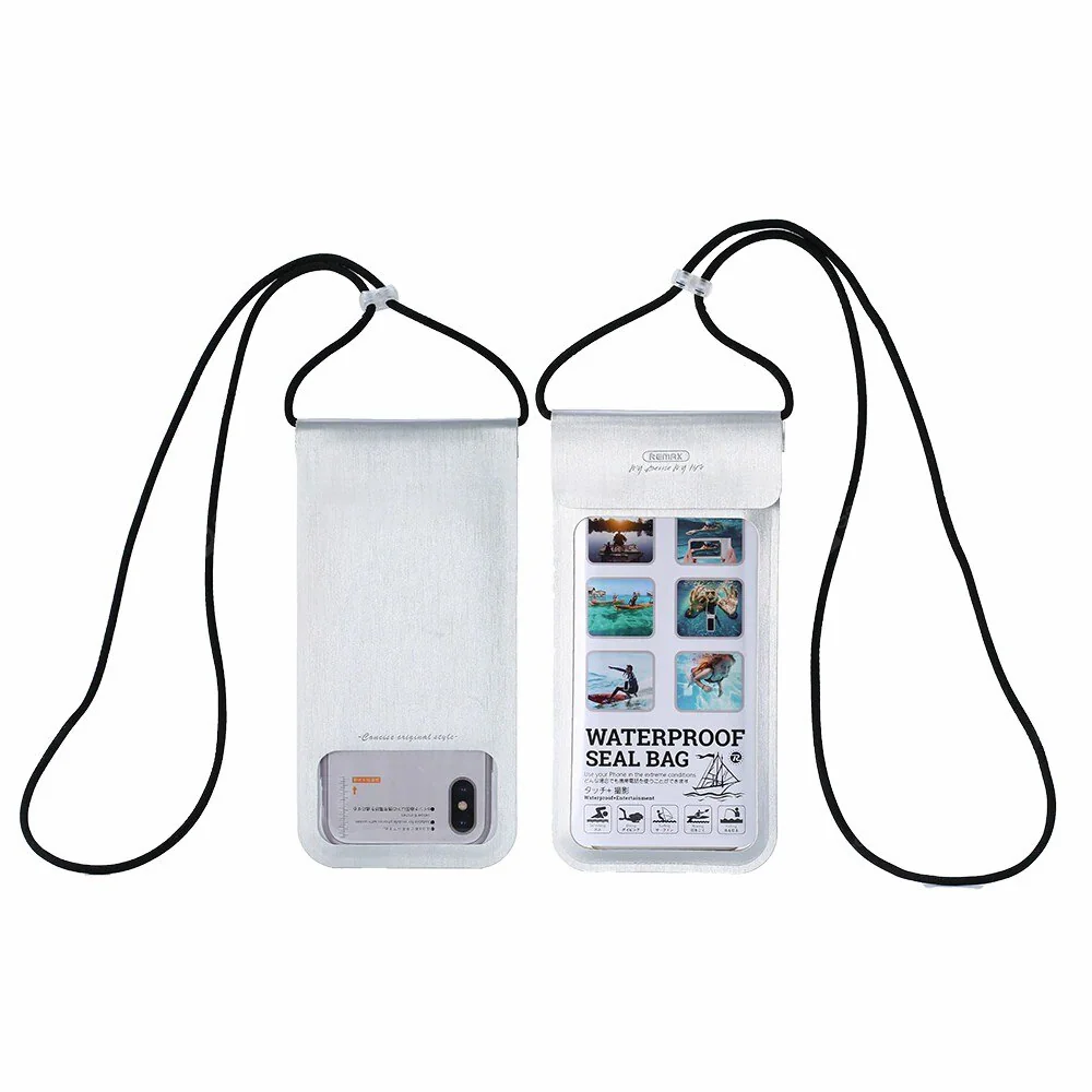 REMAX RT-W3 Bolsa Impermeable para Móvil, Bolsas de Buceo para Móviles de Tamaño Hasta 6.5 Pulgadas, Funda Sumergible con Cuerda - Imagen 7