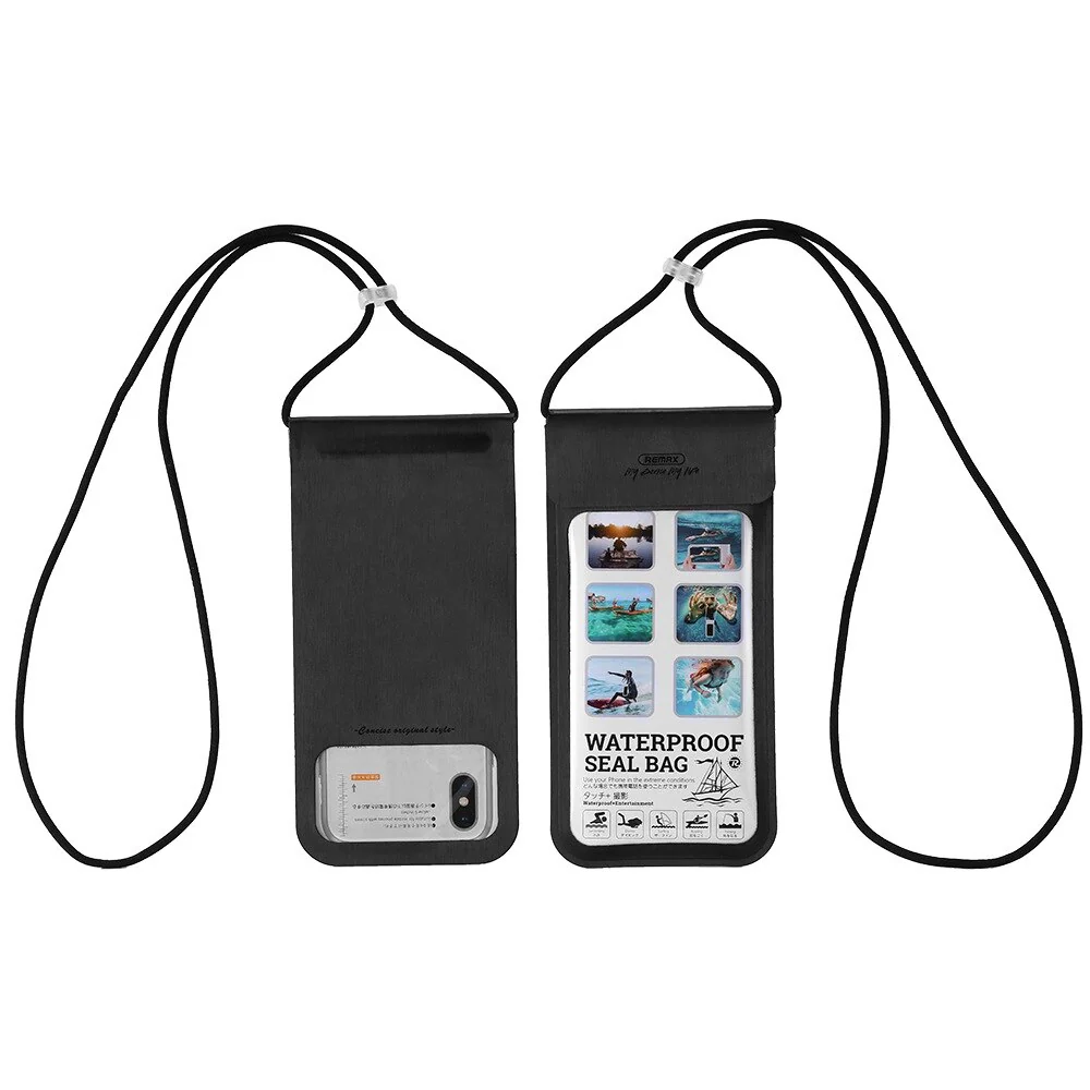 REMAX RT-W3 Bolsa Impermeable para Móvil, Bolsas de Buceo para Móviles de Tamaño Hasta 6.5 Pulgadas, Funda Sumergible con Cuerda - Imagen 8