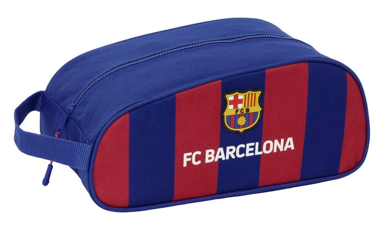 Zapatillero F.C Barcelona Primera Equipación Neceser Aseo Viaje F.C. Barcelona Primera Equipación Rojo Azul Bolsa Para Zapatillas Neceser F.C. Barcelona Escudo - Safta