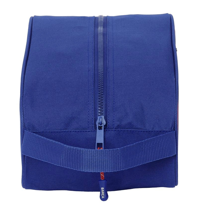 Zapatillero F.C Barcelona Primera Equipación Neceser Aseo Viaje F.C. Barcelona Primera Equipación Rojo Azul Bolsa Para Zapatillas Neceser F.C. Barcelona Escudo - Safta - Imagen 2