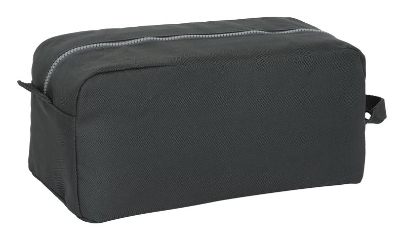 Zapatillero Real Marid 3ª Equipación Gris Neceser Aseo Viaje Real Marid Tercera Equipación Gris Bolsa Para Zapatillas Neceser Real Madrid Escudo - Safta - Imagen 2